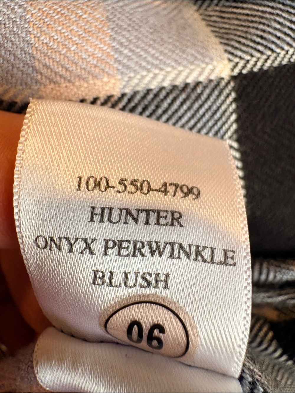 Rails Hunter Plaid Button Down Shirt Onyx Periwinkle Blush Large - Picture 8 of 11